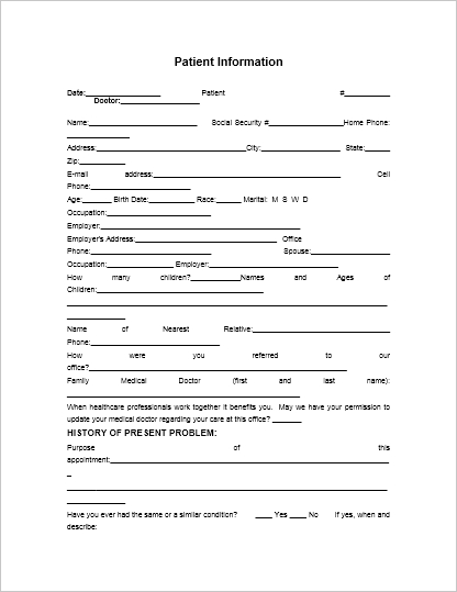 Patient Information